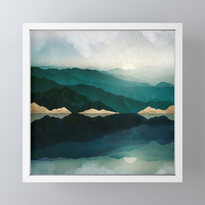 Waters Edge Reflection Mini Art Print Gallery Image 4