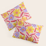 Flower Garden - Yellow & Purple Pillow Sham Gallery Image 1