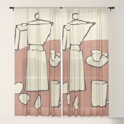 Coffee Time Window Curtain Gallery Image 17
