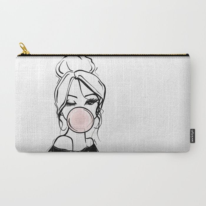 Bubble Gum Wink Carry All Pouch Gallery Image 2