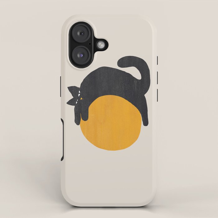 Cat with ball iPhone Case Gallery Image 1
