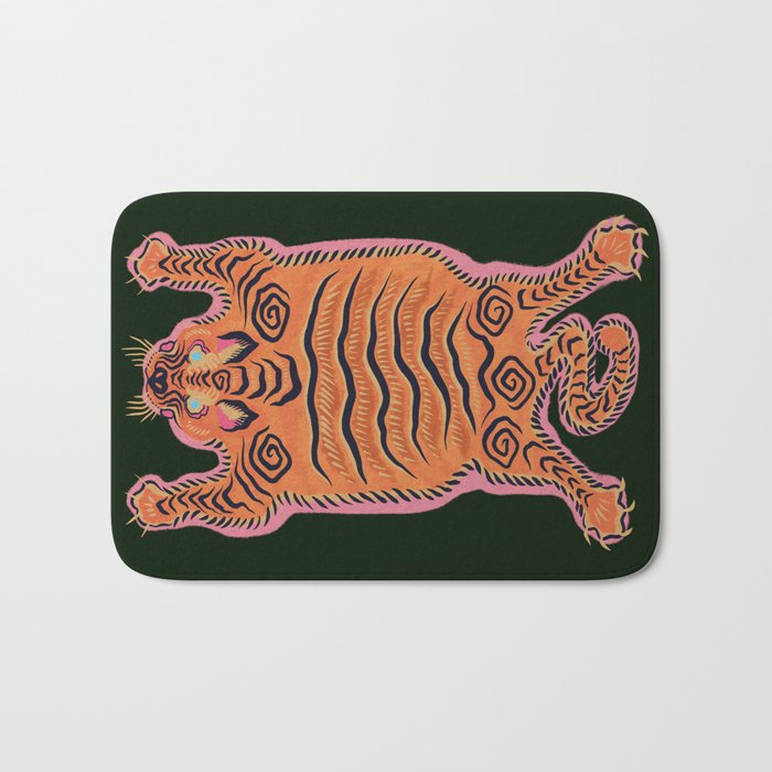 Wild Tiger Rug Bath Mat Gallery Image 1