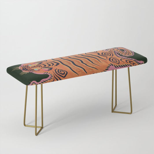 Wild Tiger Rug Bench Gallery Image 2