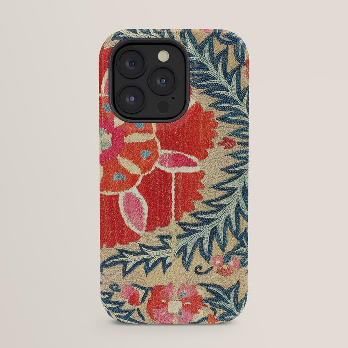 18th Century Suzani Fragment Print iPhone Case Gallery Image 23