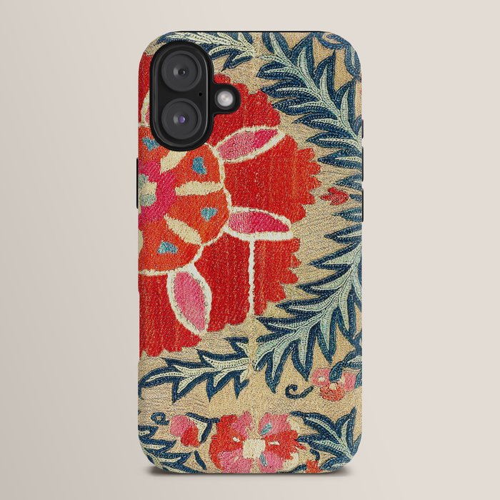 18th Century Suzani Fragment Print iPhone Case Gallery Image 14