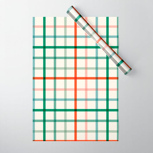 Simple Check - festive Wrapping Paper Gallery Image 1