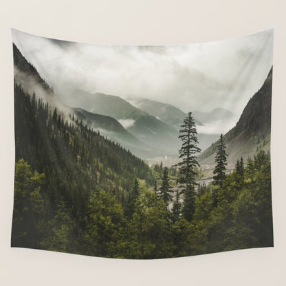 Mountain Valley of Forever Wall Tapestry Gallery Image 4