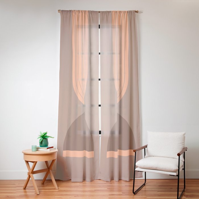 Abstraction_Balance_Round_Bohemian_Shape_Minimalism_001 Window Curtain Gallery Image 16