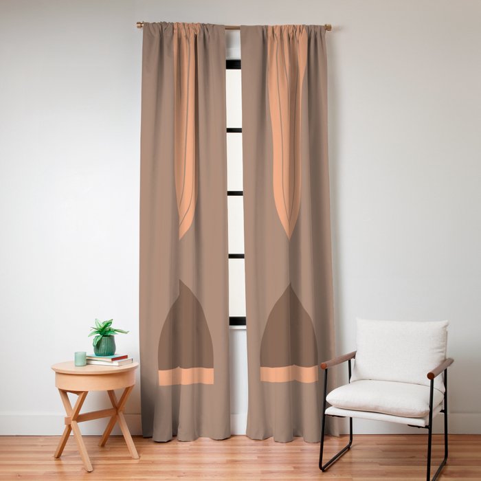 Abstraction_Balance_Round_Bohemian_Shape_Minimalism_001 Window Curtain Gallery Image 4