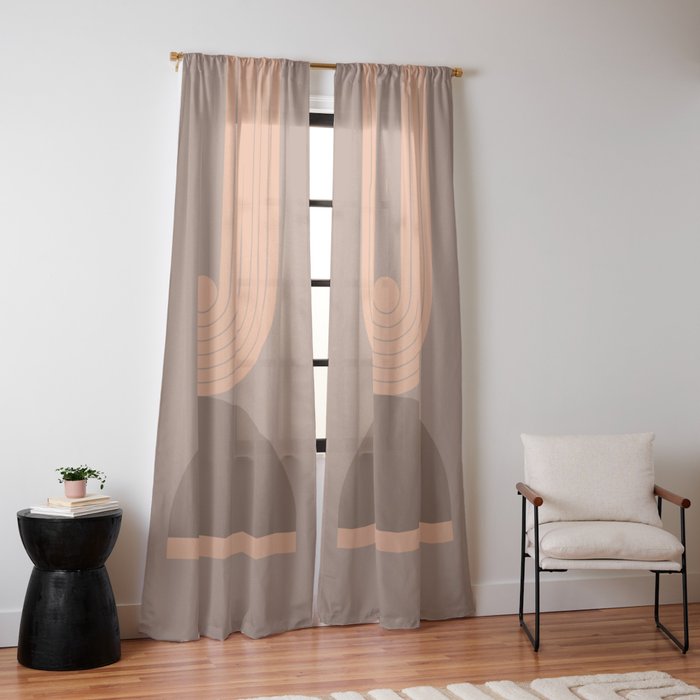 Abstraction_Balance_Round_Bohemian_Shape_Minimalism_001 Window Curtain Gallery Image 14