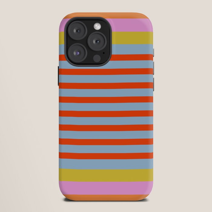 Bold Color Stripes Play Summer Bright Pattern 1 iPhone Case Gallery Image 12
