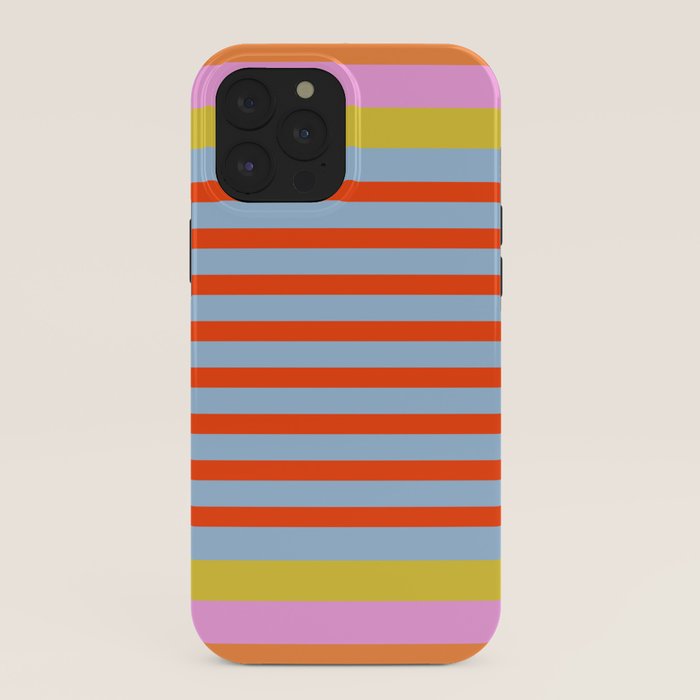 Bold Color Stripes Play Summer Bright Pattern 1 iPhone Case Gallery Image 40