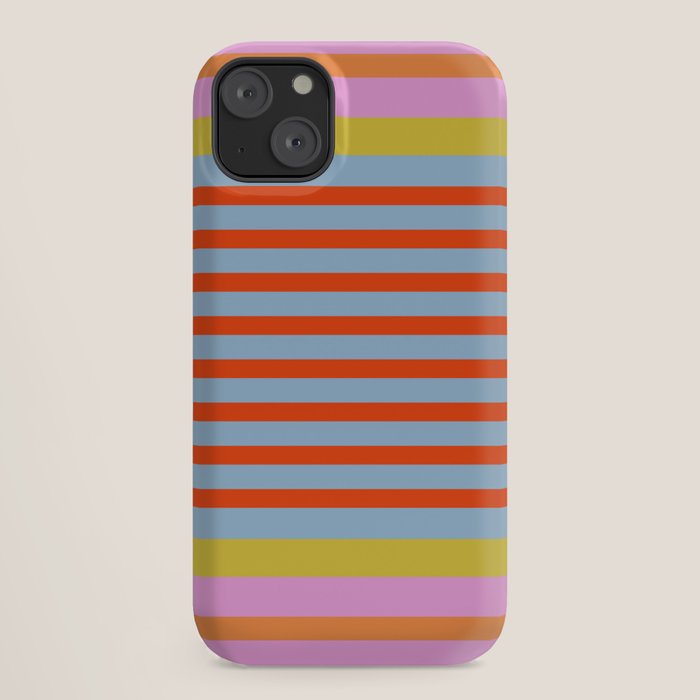 Bold Color Stripes Play Summer Bright Pattern 1 iPhone Case Gallery Image 18