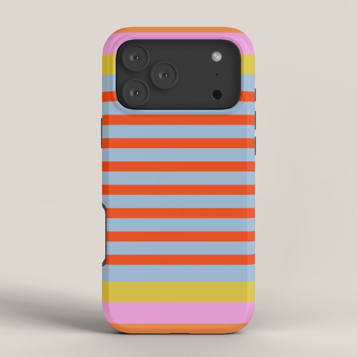 Bold Color Stripes Play Summer Bright Pattern 1 iPhone Case Gallery Image 4