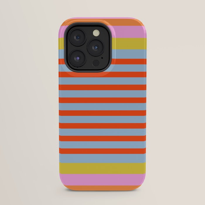 Bold Color Stripes Play Summer Bright Pattern 1 iPhone Case Gallery Image 23