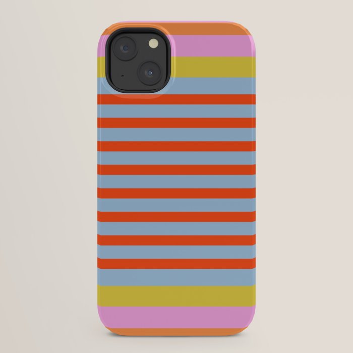 Bold Color Stripes Play Summer Bright Pattern 1 iPhone Case Gallery Image 30