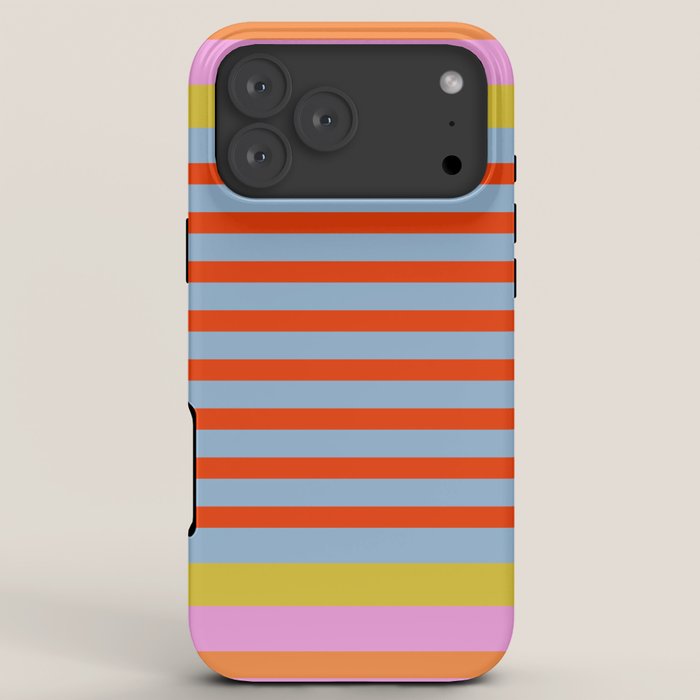 Bold Color Stripes Play Summer Bright Pattern 1 iPhone Case Gallery Image 8