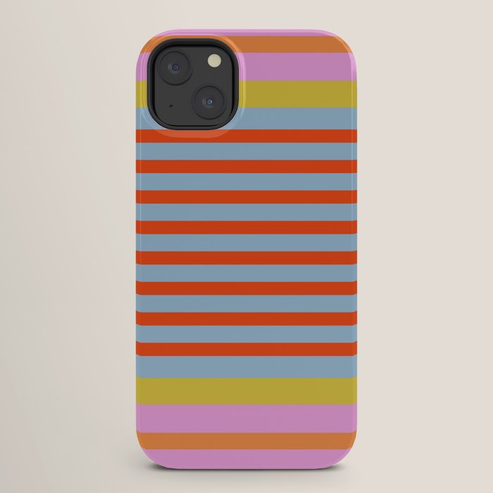Bold Color Stripes Play Summer Bright Pattern 1 iPhone Case Gallery Image 26