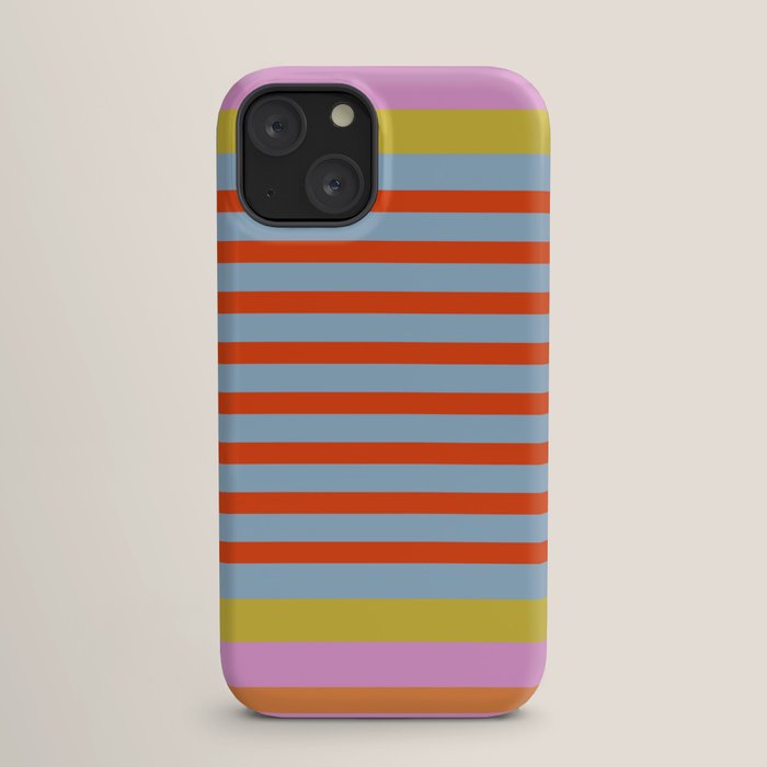 Bold Color Stripes Play Summer Bright Pattern 1 iPhone Case Gallery Image 17