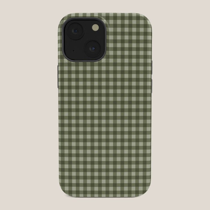 Gingham Plaid Pattern - Natural Green iPhone Case Gallery Image 34
