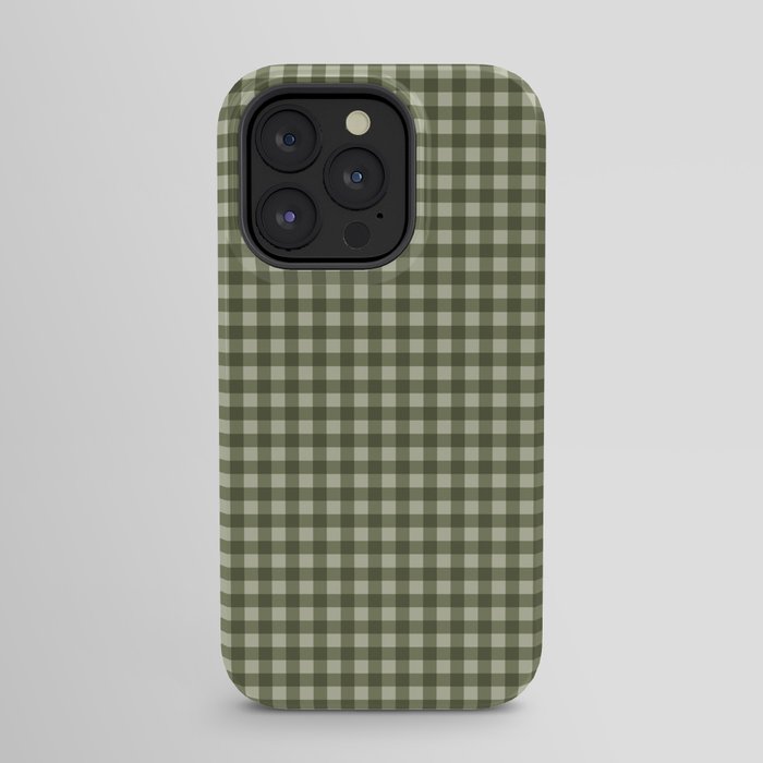 Gingham Plaid Pattern - Natural Green iPhone Case Gallery Image 31