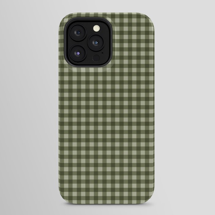 Gingham Plaid Pattern - Natural Green iPhone Case Gallery Image 24