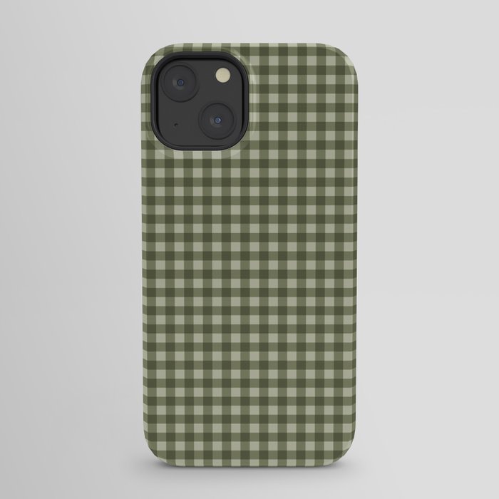 Gingham Plaid Pattern - Natural Green iPhone Case Gallery Image 21