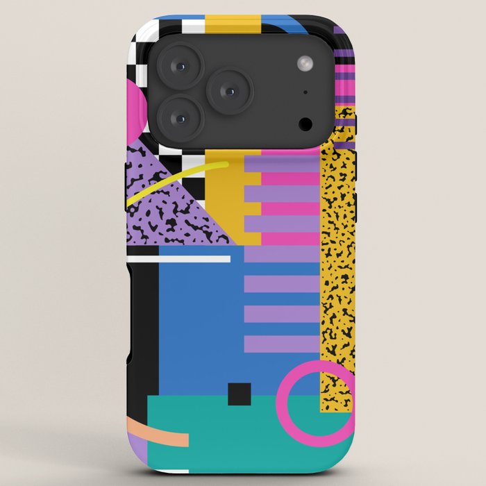 Memphis pattern 101 - 80s / 90s Retro iPhone Case Gallery Image 7