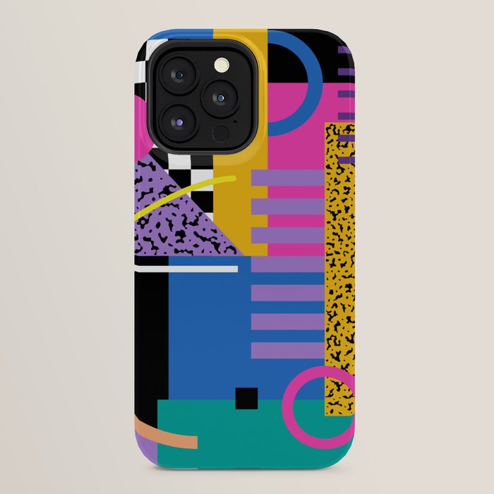 Memphis pattern 101 - 80s / 90s Retro iPhone Case Gallery Image 24