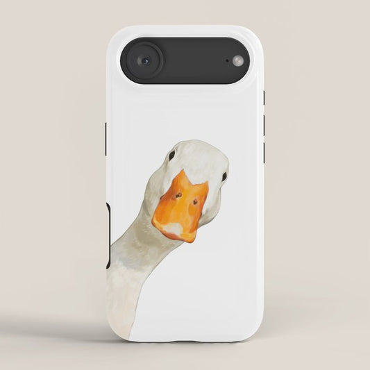 Sneaky White Duck iPhone Case Gallery Image 2