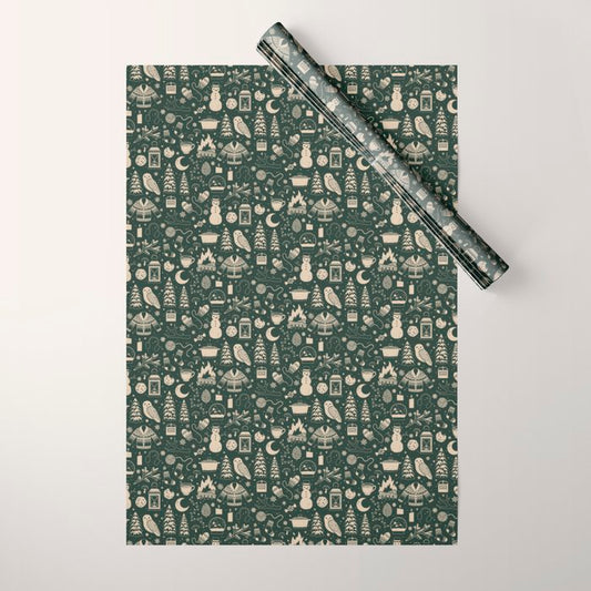 Winter Nights: Forest Wrapping Paper Gallery Image 1