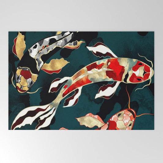 Metallic Koi Welcome Mat Gallery Image 2