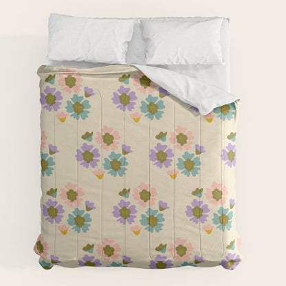 Blooming Flower - Cream Comforter Gallery Image 7