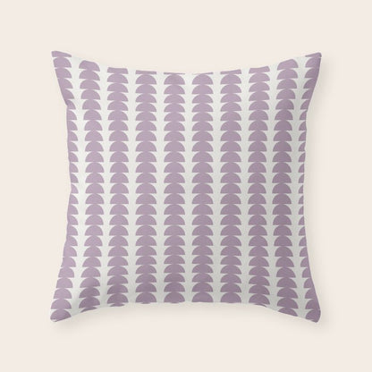 Maude Pattern - Lilac Purple Throw Pillow Gallery Image 4