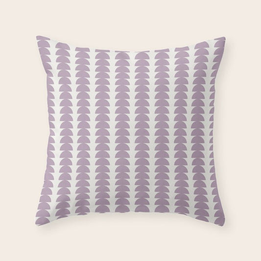Maude Pattern - Lilac Purple Throw Pillow Gallery Image 2