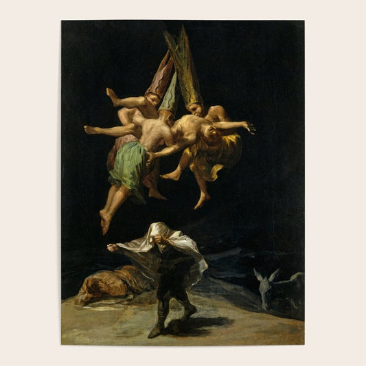 Francisco Goya "Witches' Flight also known as Witches in Flight or Witch" Poster Gallery Image 2