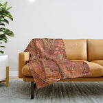 Traditional Vintage Heritage Moroccan Carpet Throw Blanket Gallery Image 1
