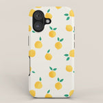 Sunny Mediterranean Lemon Pattern Summer Coastal Vibes iPhone Case Gallery Image 1