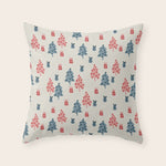 Christmas Trees & Gifts Throw Pillow Gallery Image 1