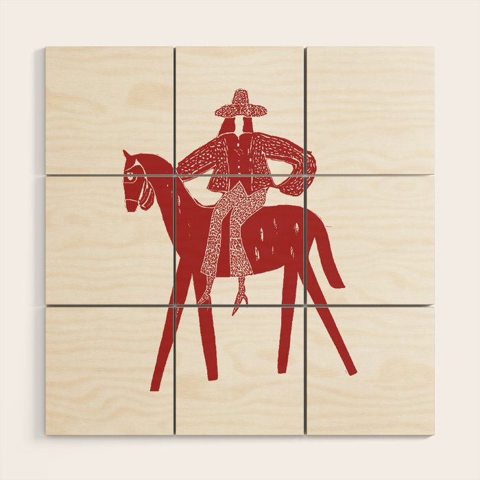 Solo Rider - Cherry Wood Wall Art Gallery Image 2