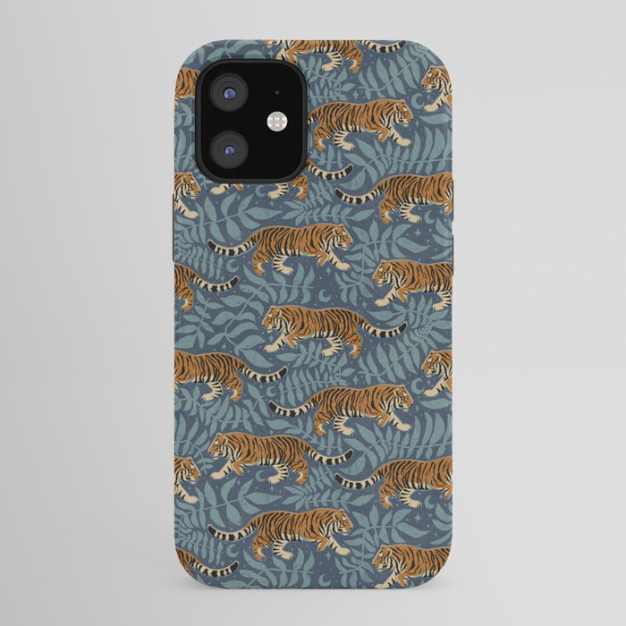 Tigers - dusky blue iPhone Case Gallery Image 41
