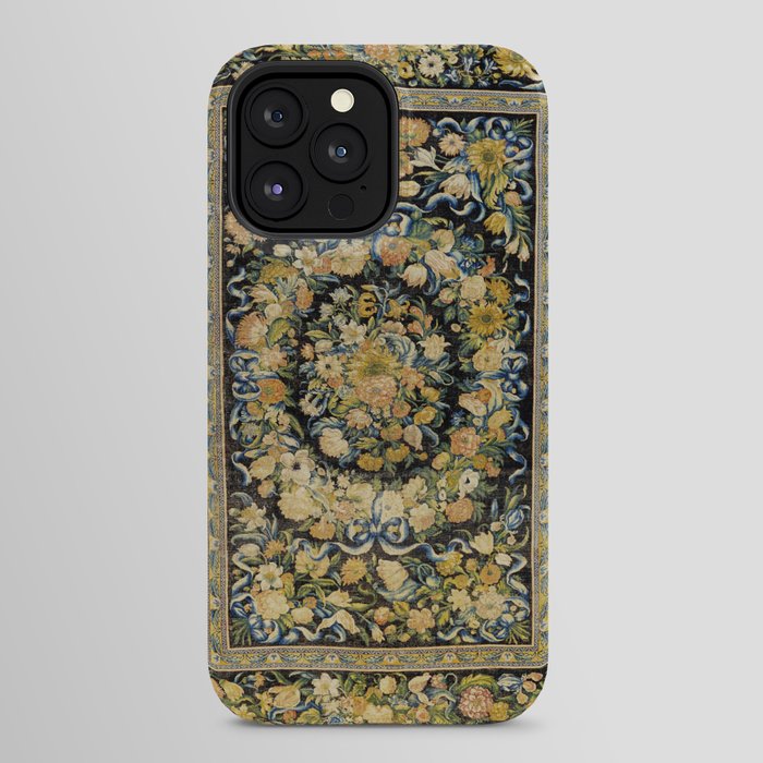 Louis XIV Savonnerie French Floral Carpet Print iPhone Case Gallery Image 32