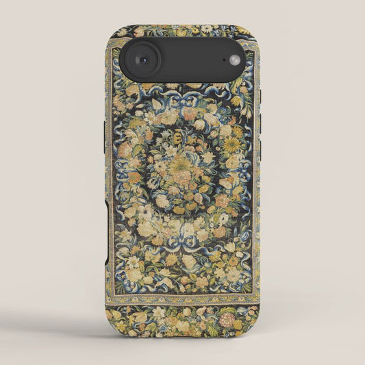 Louis XIV Savonnerie French Floral Carpet Print iPhone Case Gallery Image 2