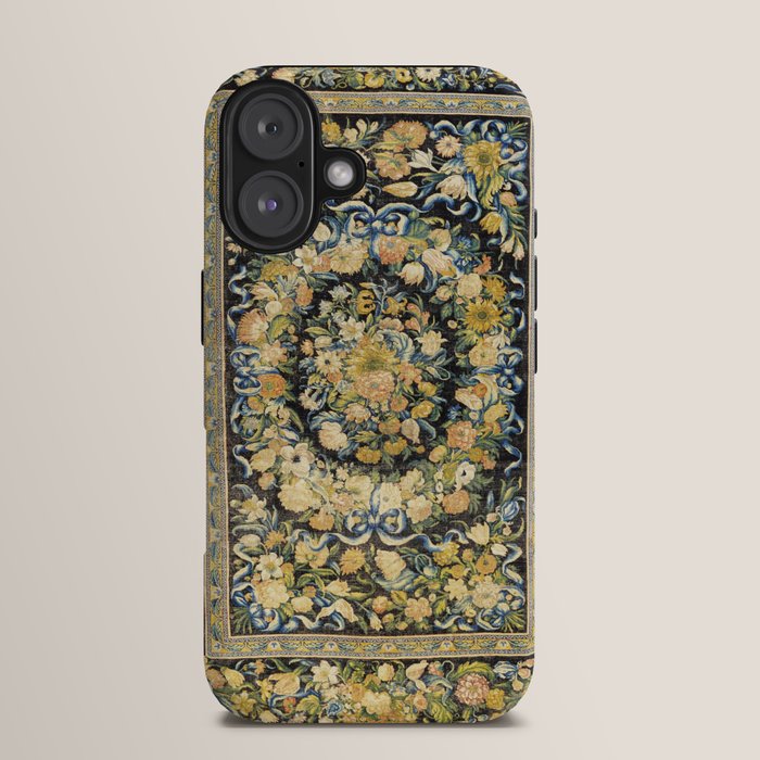 Louis XIV Savonnerie French Floral Carpet Print iPhone Case Gallery Image 13