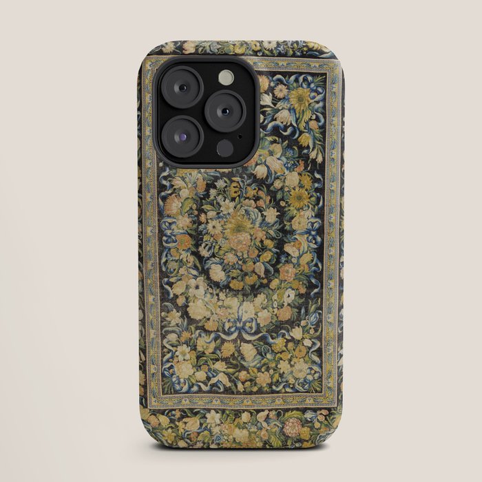 Louis XIV Savonnerie French Floral Carpet Print iPhone Case Gallery Image 19