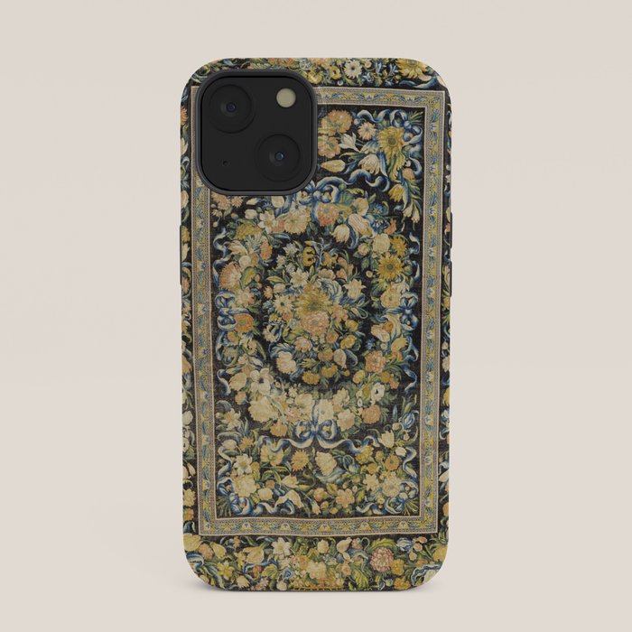 Louis XIV Savonnerie French Floral Carpet Print iPhone Case Gallery Image 33