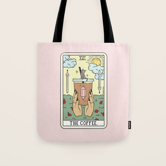 COFFEE READING UPDATED (LIGHT) Tote Bag Gallery Image 1