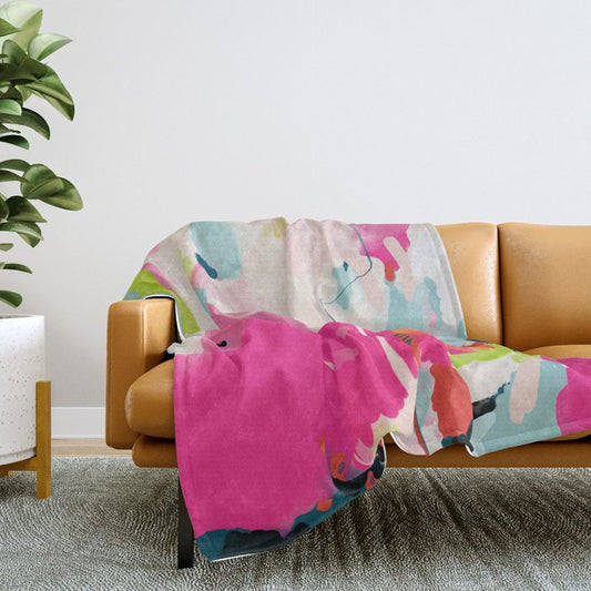 pink sky II Throw Blanket Gallery Image 2