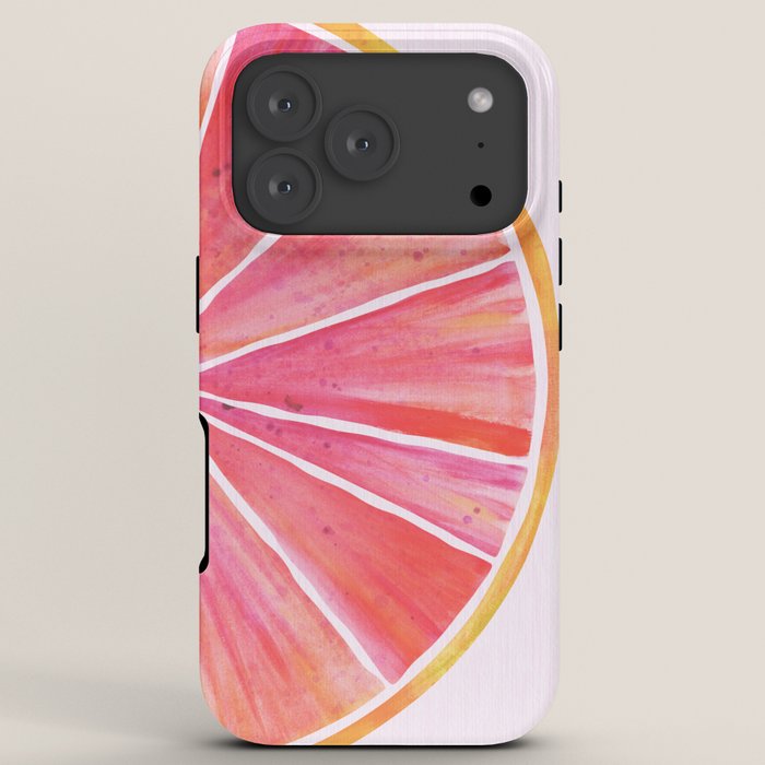 Sunny Grapefruit Watercolor iPhone Case Gallery Image 7