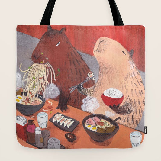 Raman Capybara Tote Bag Gallery Image 2